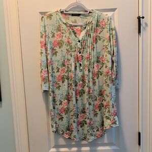 Reborn Mint Green Floral Top